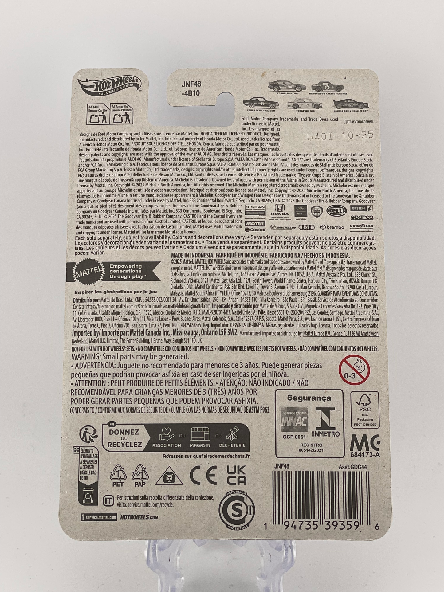 Hot Wheels Silver Series Rally Racers 5/5 Lancia Rally 037