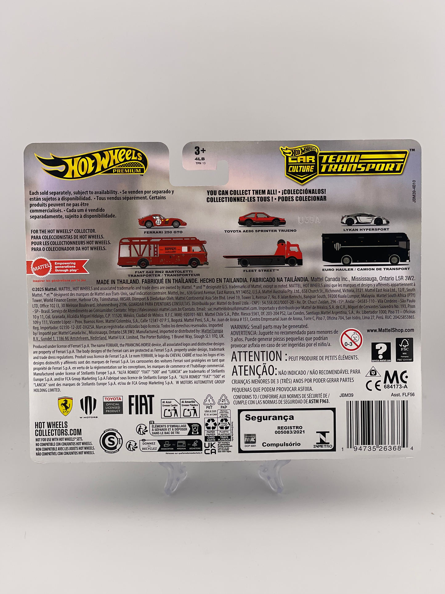 Hot Wheels Premium Car Culture Team Transport #85 Lykan Hypersport + Euro Hauler