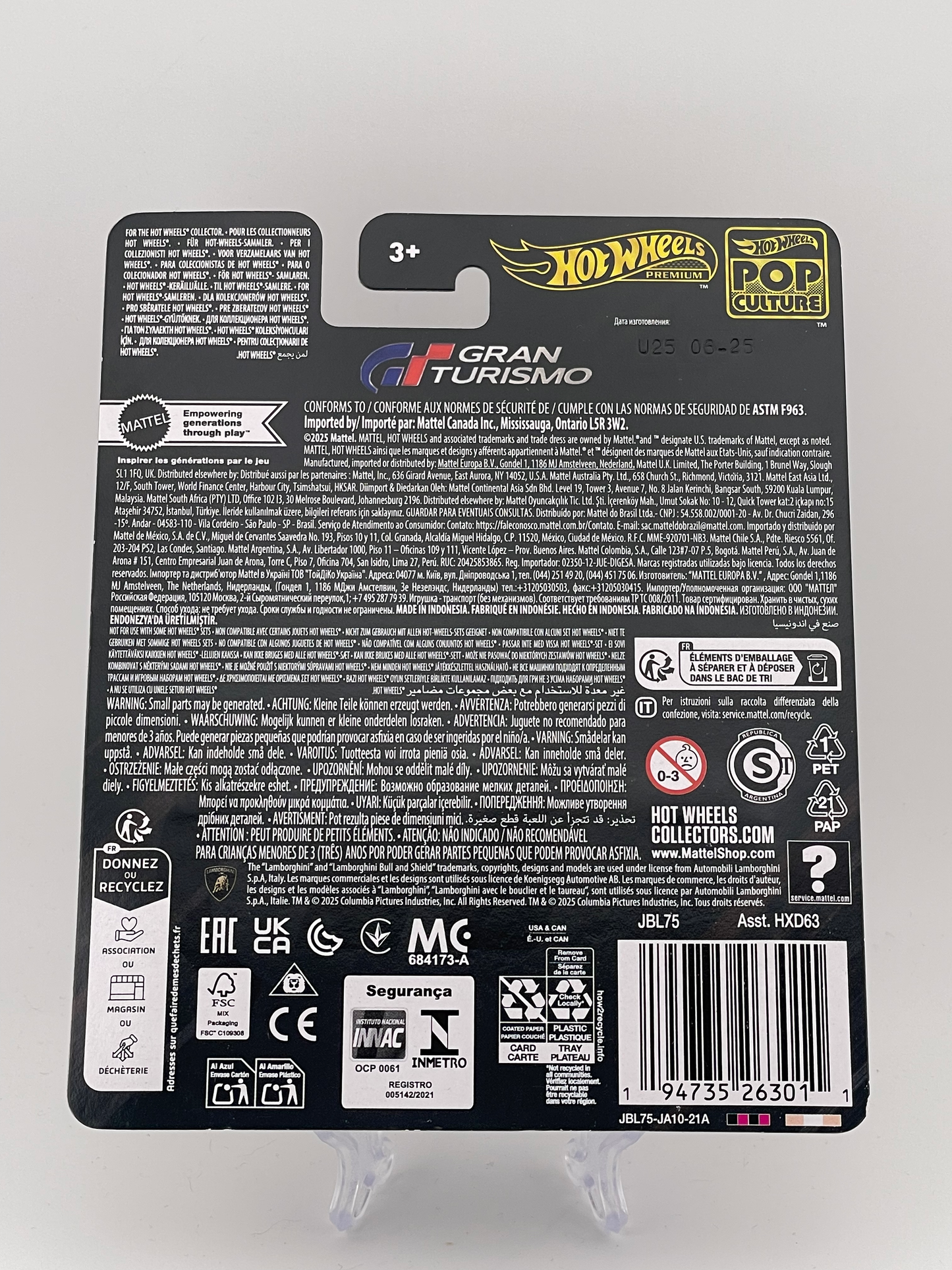 Hot Wheels Premium Pop Culture Grand Turismo Lamborghini Huracan LP 620-2 Super Trofeo