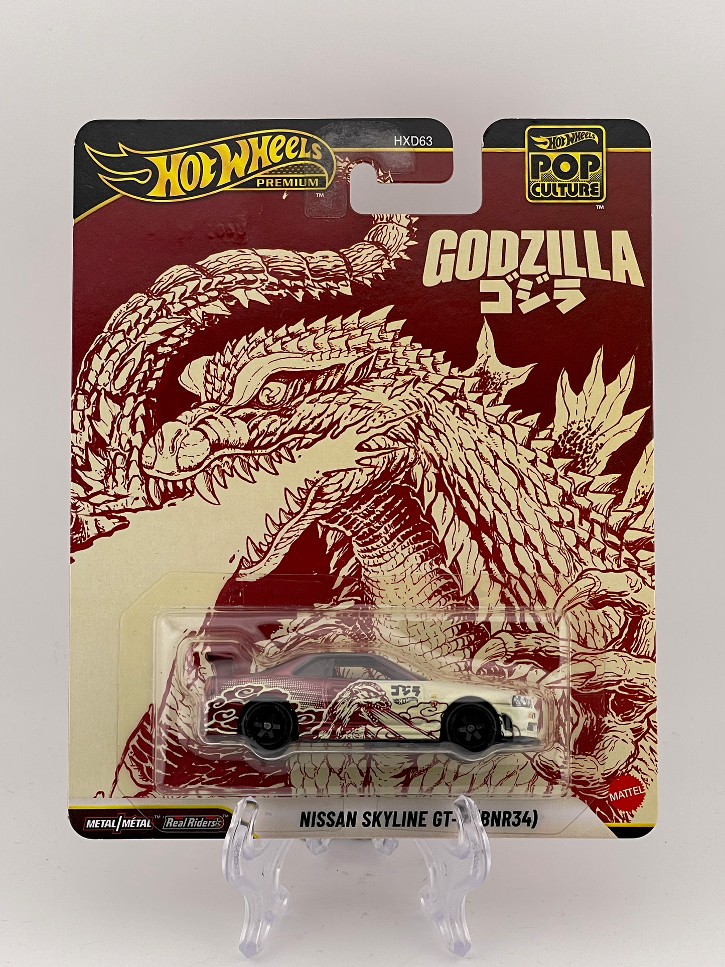 Hot Wheels Premium Pop Culture Godzilla Nissan Skyline GT-R (BNR34)