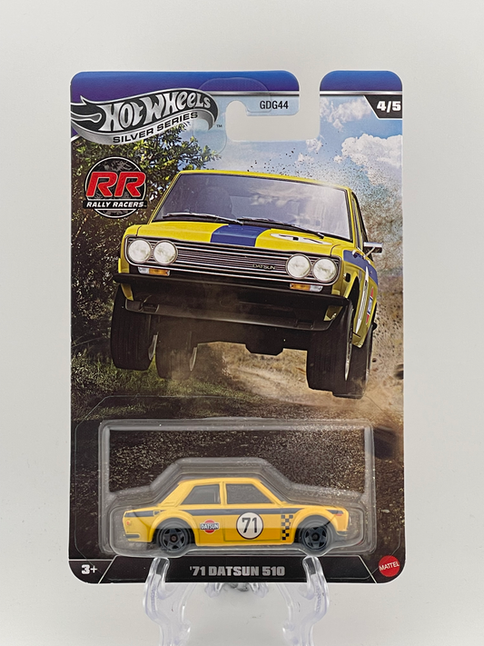 Hot Wheels Silver Series Rally Racers 4/5 '71 Datsun 510