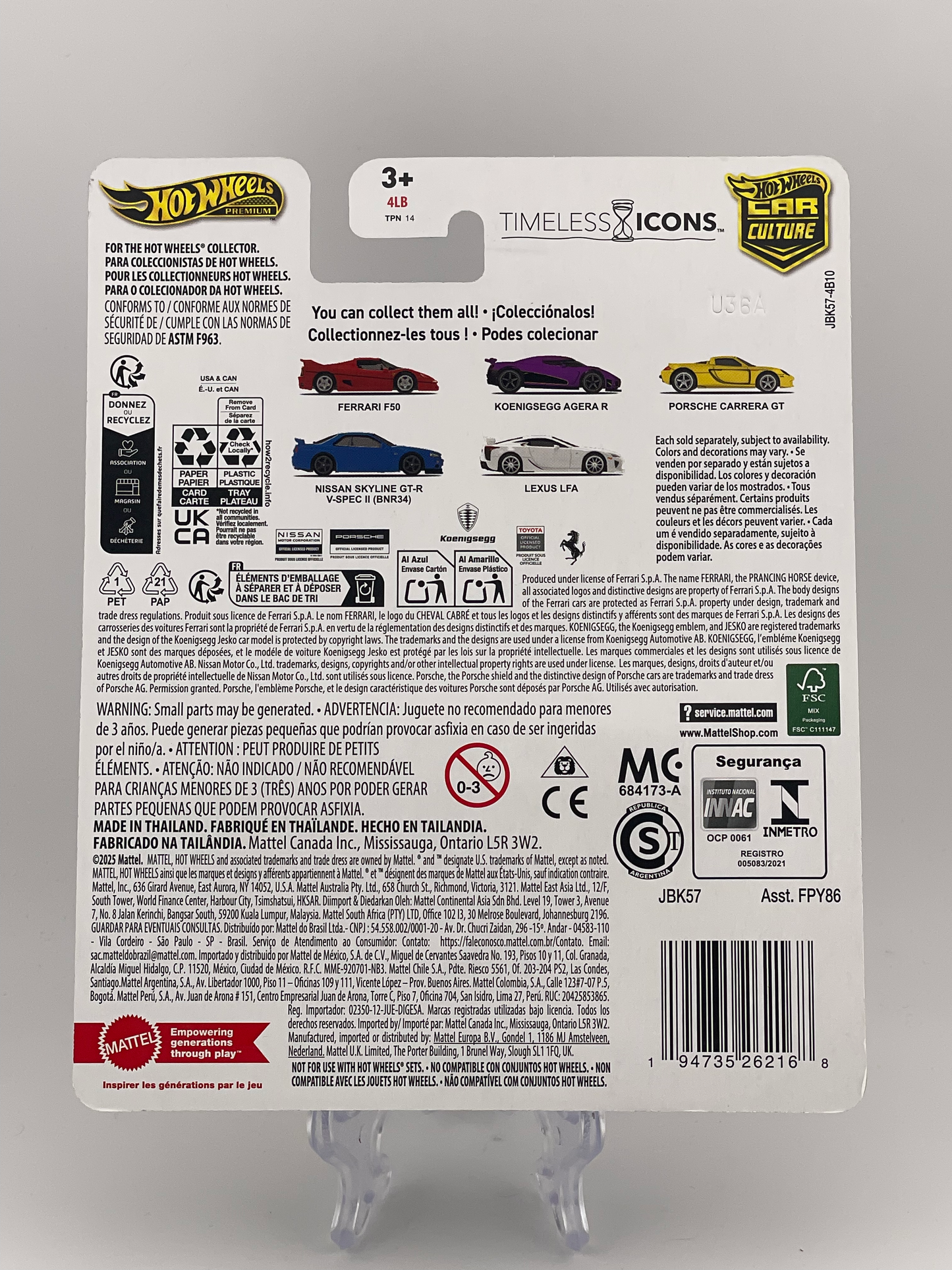 Hot Wheels Premium Car Culture Timeless Icons 5/5 Lexus LFA