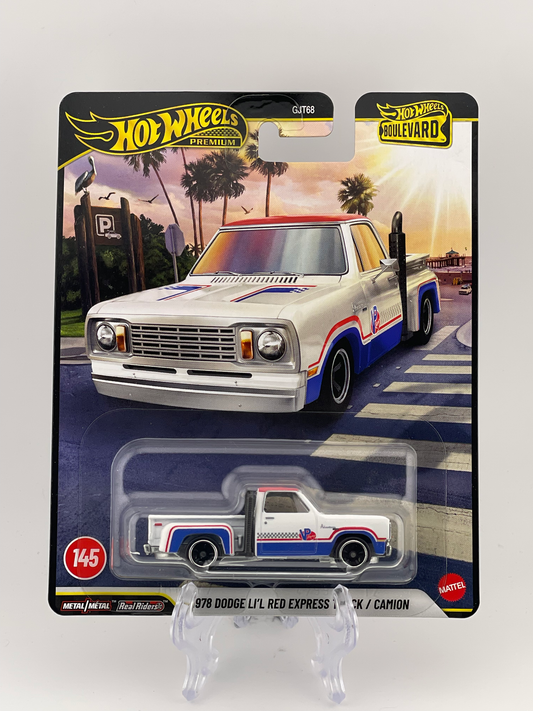 Hot Wheels Premium Boulevard #145 1978 Dodge Li'l Red Express Truck