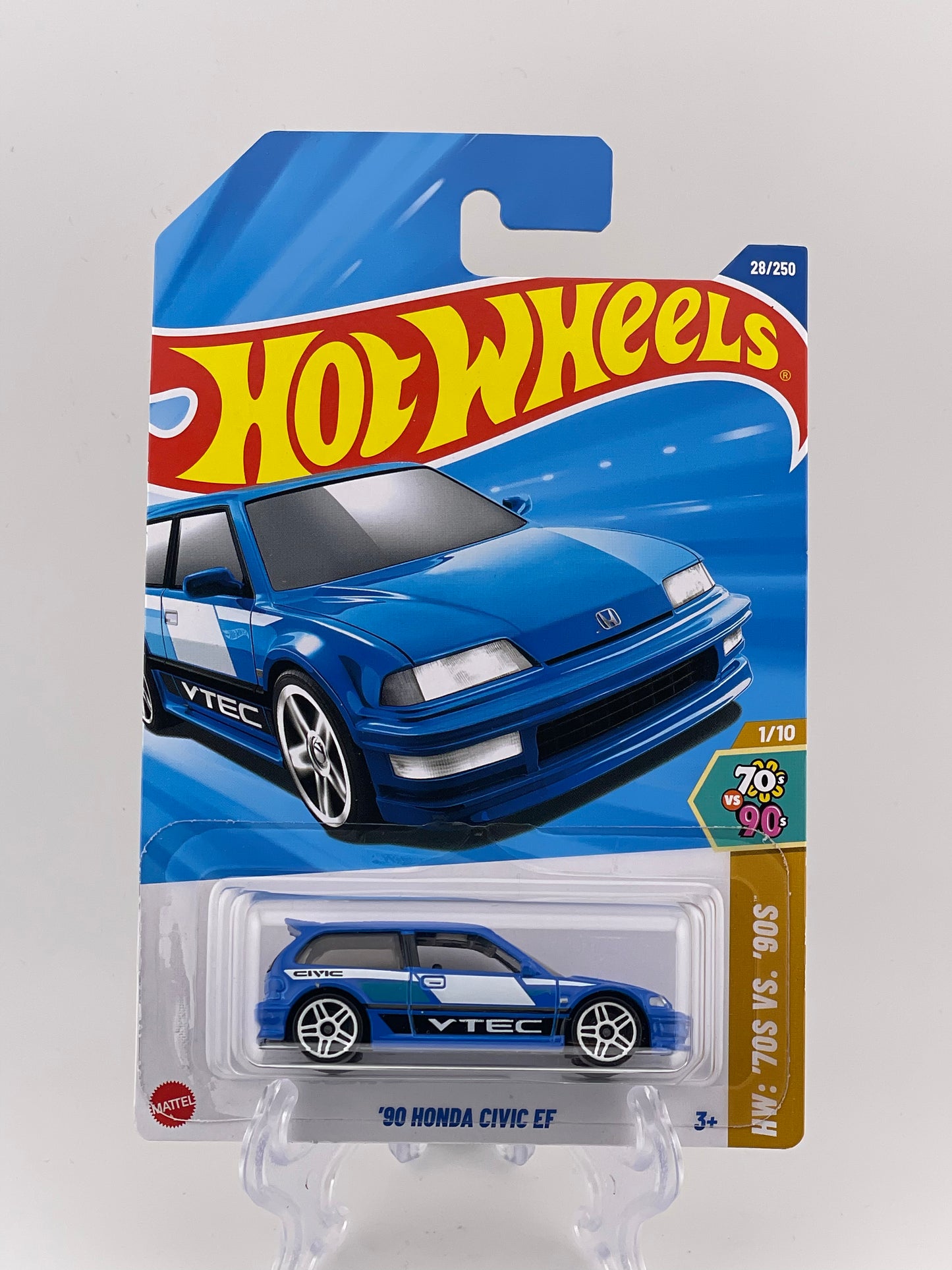 Hot Wheels Mainline '90 Honda Civic EF HW: '70s VS. '90s 1/10