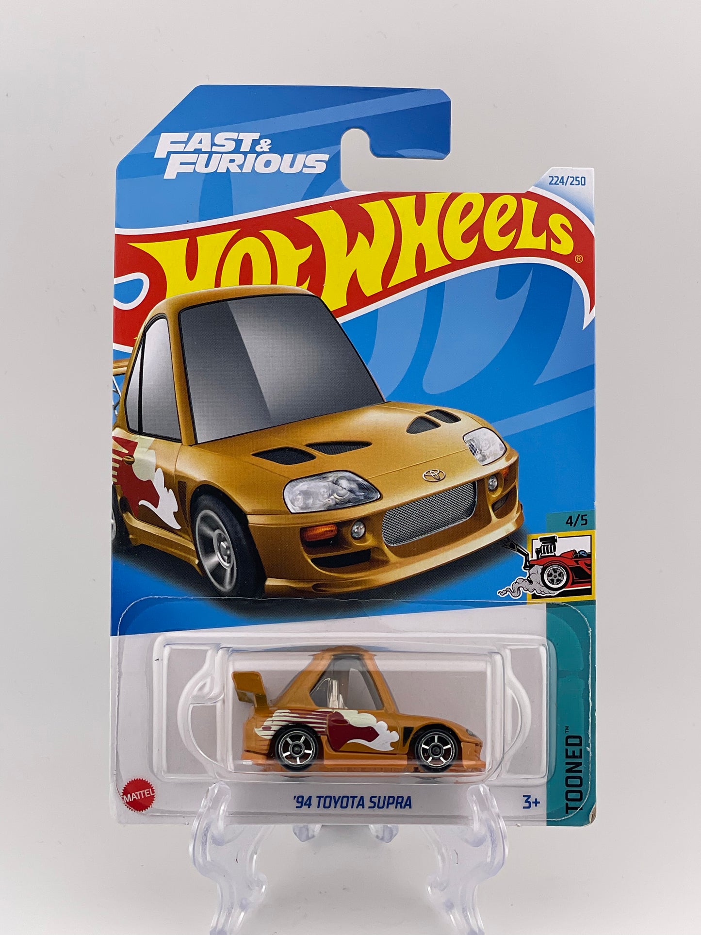 Hot Wheels Mainline '94 Toyota Supra Tooned 4/5