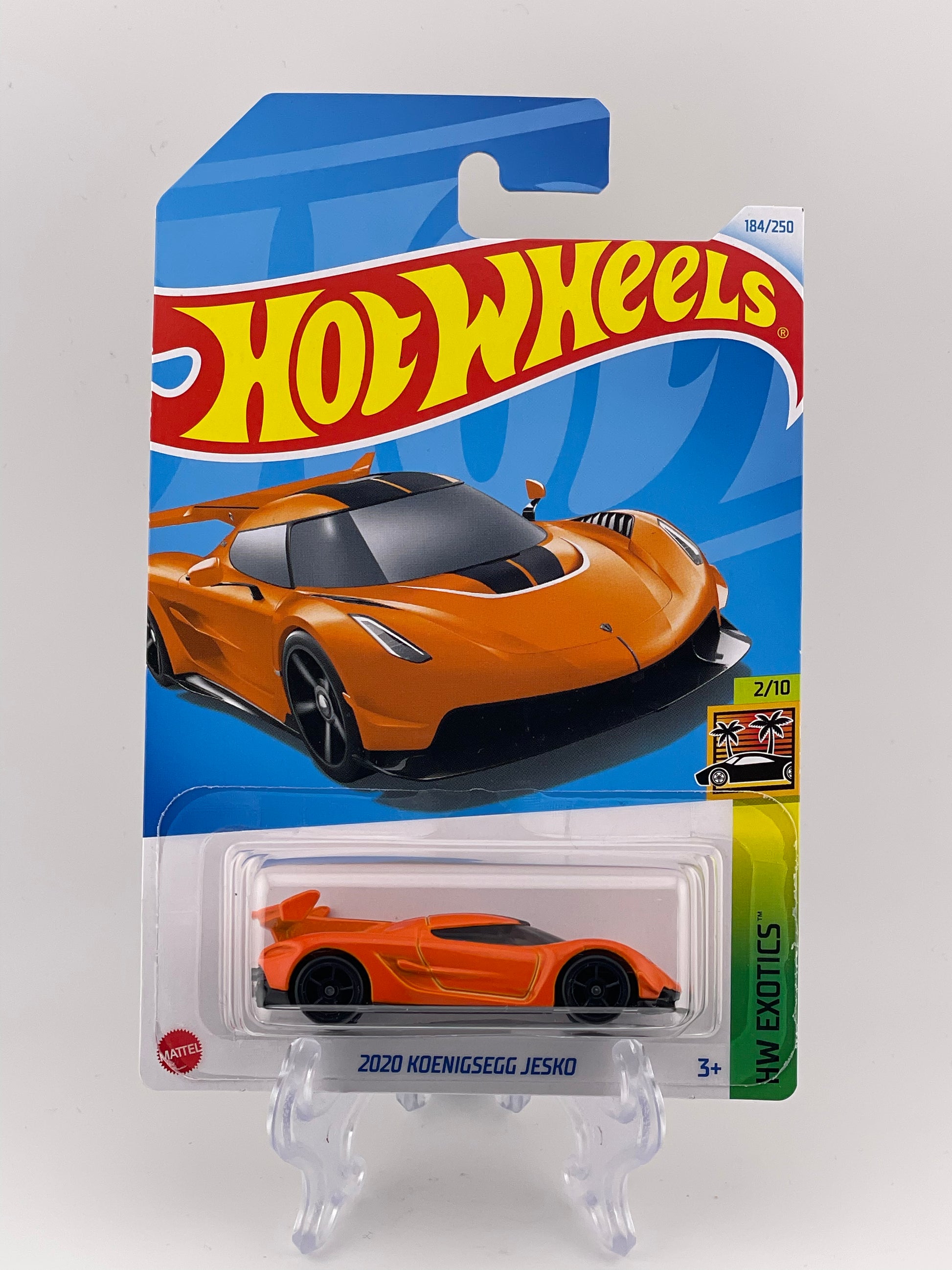 Hot Wheels Koenigsegg Jesko (Orange) – 1:64 Die-Cast Modellauto, HW Exotic Serie, Ca. 7,6 Cm, Für Sammler & Spiel