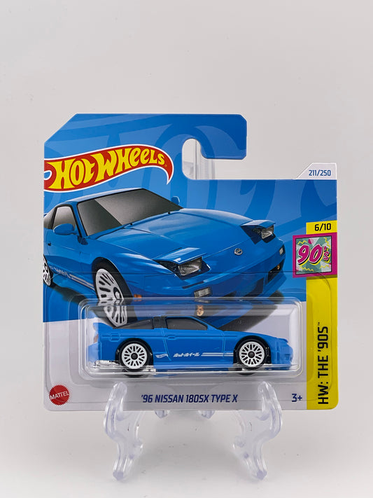 Hot Wheels Mainline '96 Nissan 180SX Type X HW: The '90S 6/10 *Short Card*