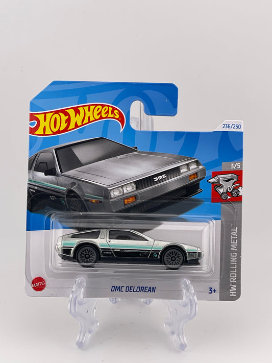 Hot Wheels Mainline Treasure Hunt *TH* DMC Delorean HW Rolling Metal 3/5 *Short Card*