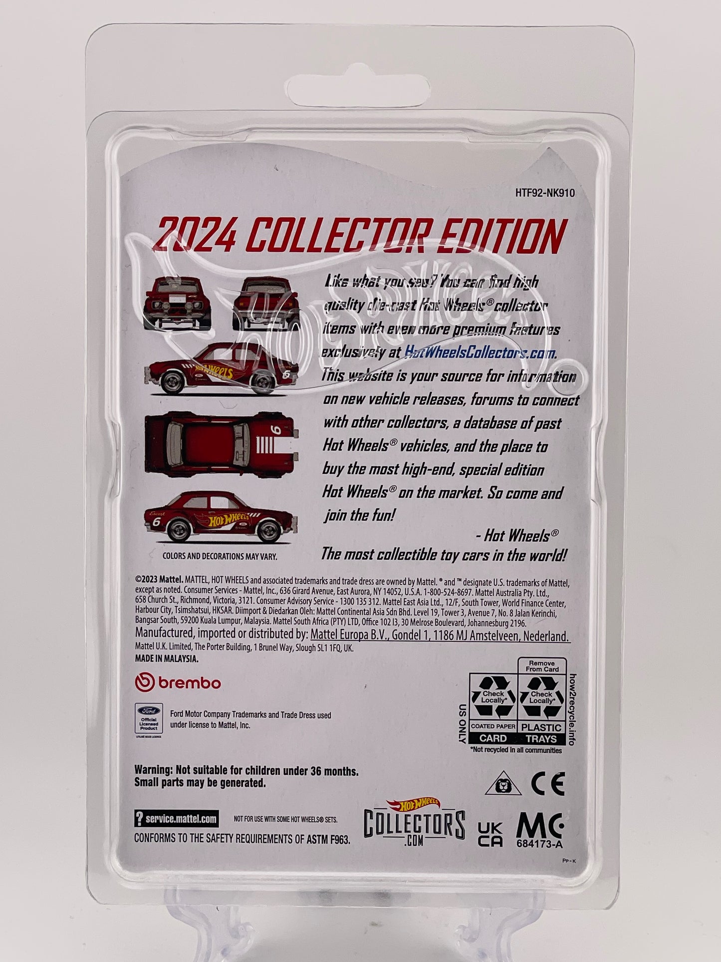 Hot Wheels Mail-In 2024 Collector Edition '70 Ford Escort RS1600