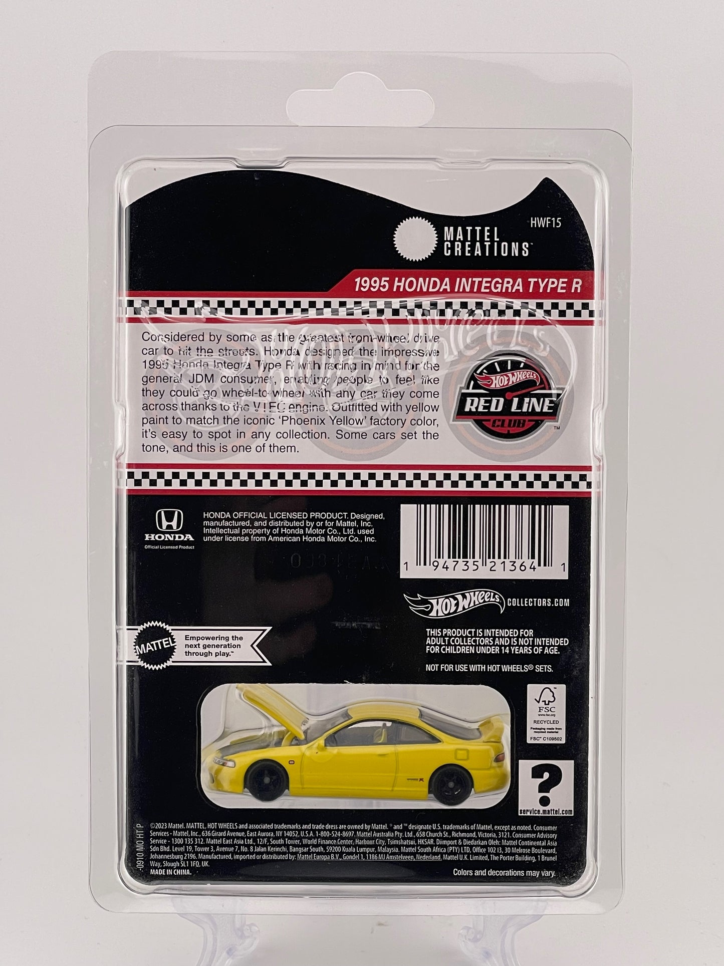 Hot Wheels RLC 1995 Honda Integra Type R