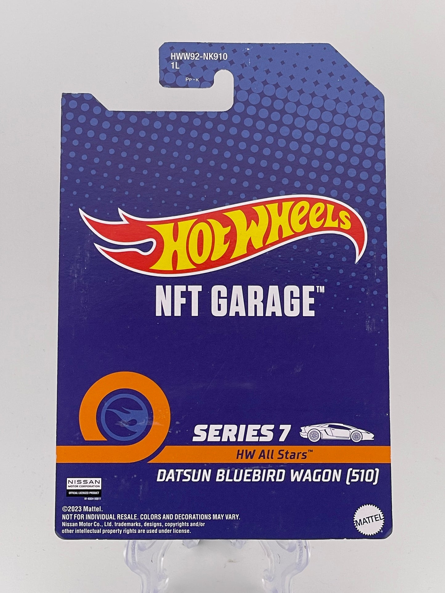 Hot Wheels NFT Garage #29 Series 7 Datsun Bluebird Wagon (510)
