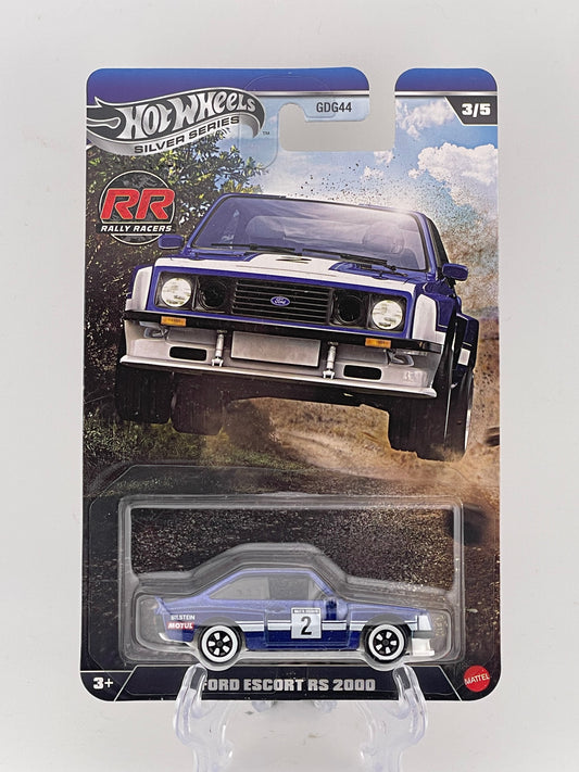 Hot Wheels Silver Series Rally Racers 3/5 Ford Escort RS 2000