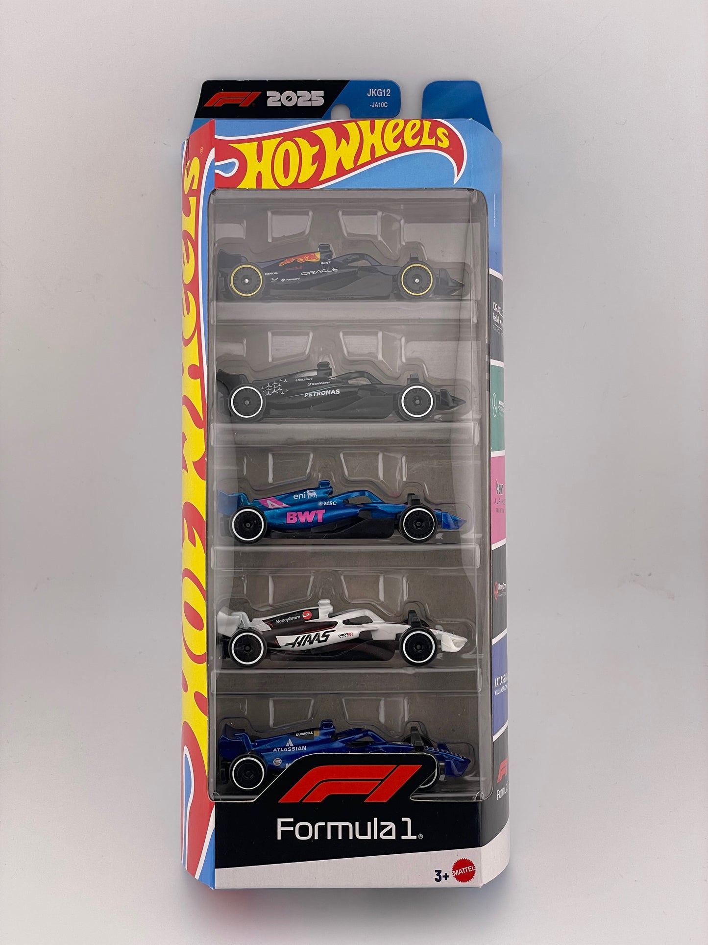 Hot Wheels 2025 F1 (Formula 1) 5 Pack