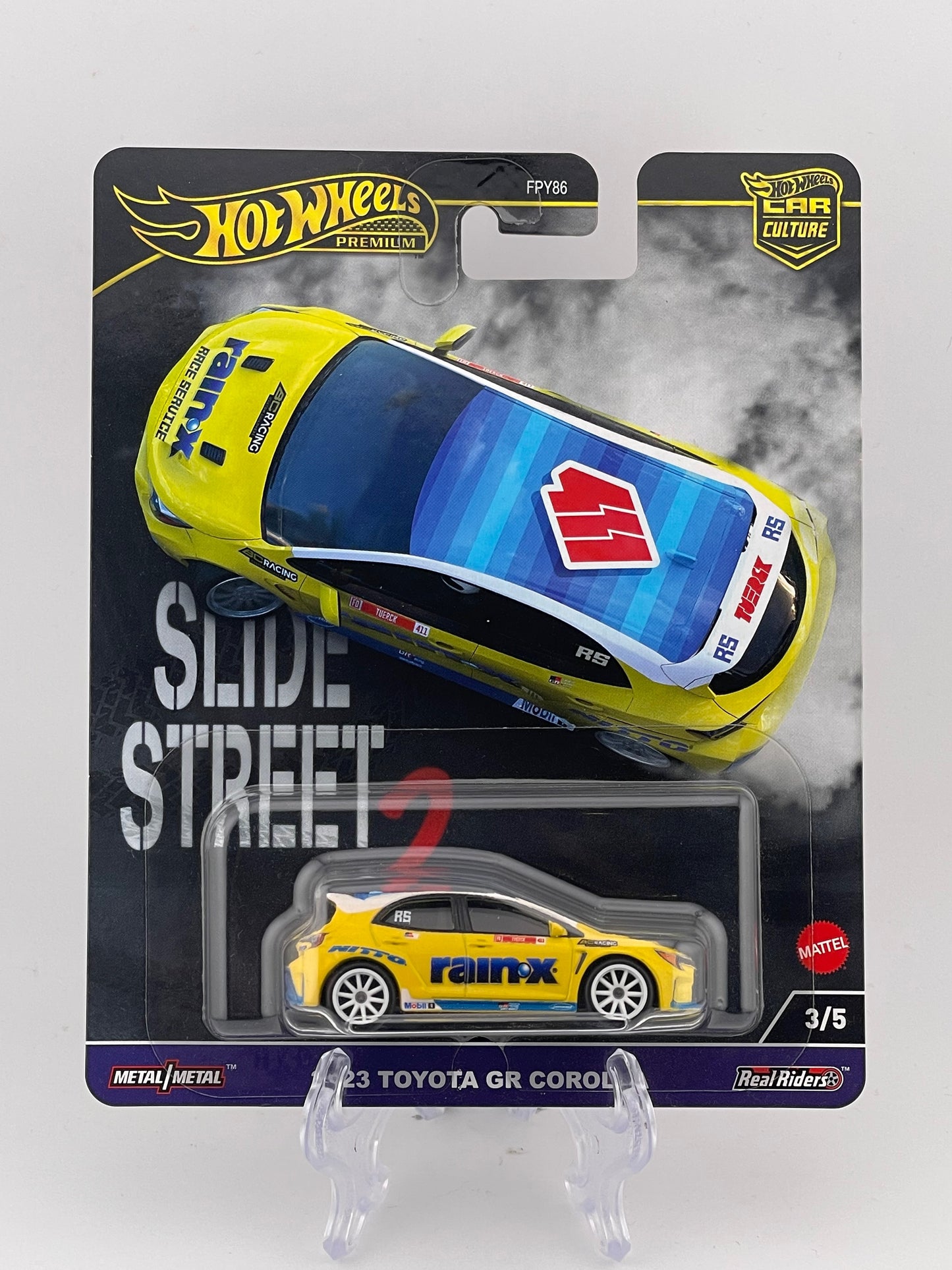 Hot Wheels Premium Car Culture Slide Street 2 3/5 2023 Toyota GR Corolla