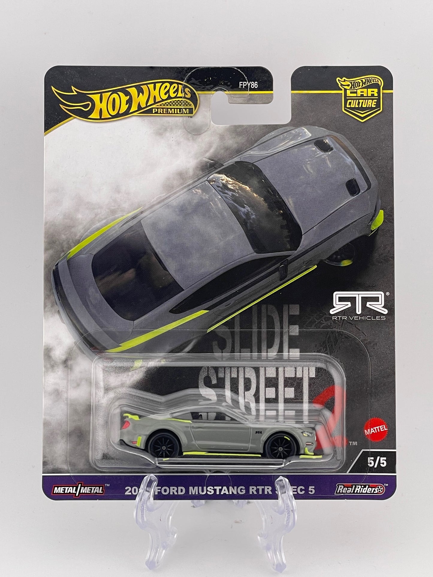 Hot Wheels Premium Car Culture Slide Street 2 5/5 2018 Ford Mustang RTR Spec 5