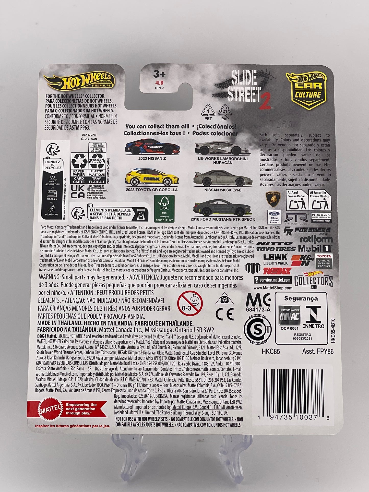 Hot Wheels Premium Car Culture Slide Street 2 5/5 2018 Ford Mustang RTR Spec 5