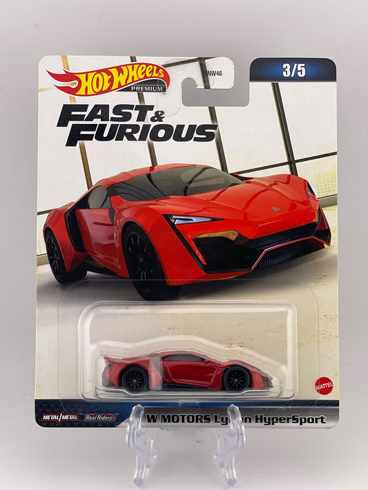 Hot Wheels Premium Fast & Furious 3/5 W Motors Lykan HyperSport