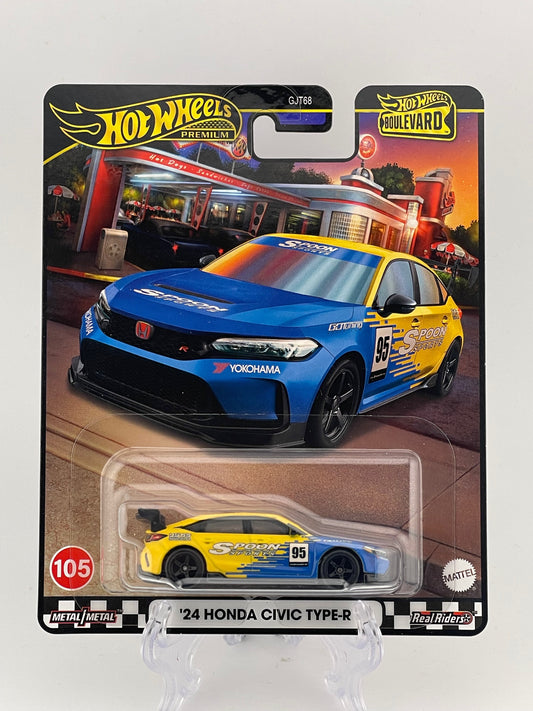 Hot Wheels Premium Boulevard #105 '24 Honda Civic Type-R