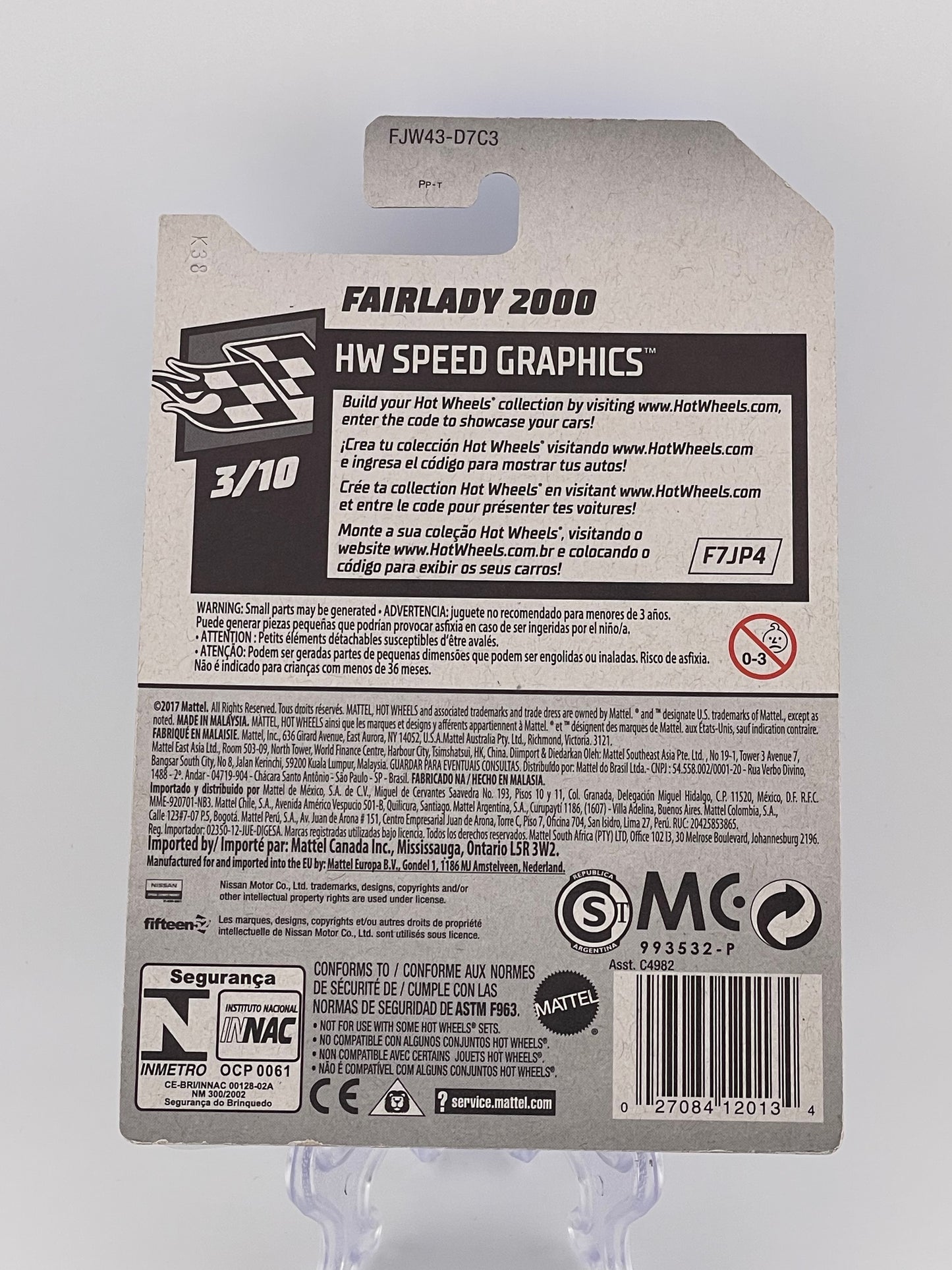 Hot Wheels Mainline Fairlady 2000 HW Speed Graphics 3/10