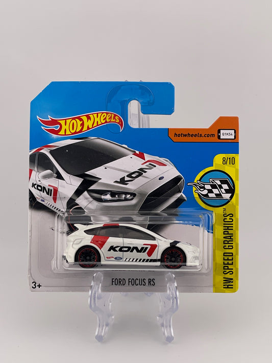 Hot Wheels Mainline Ford Focus RS HW Speed Graphics 8/10 *Short Card*