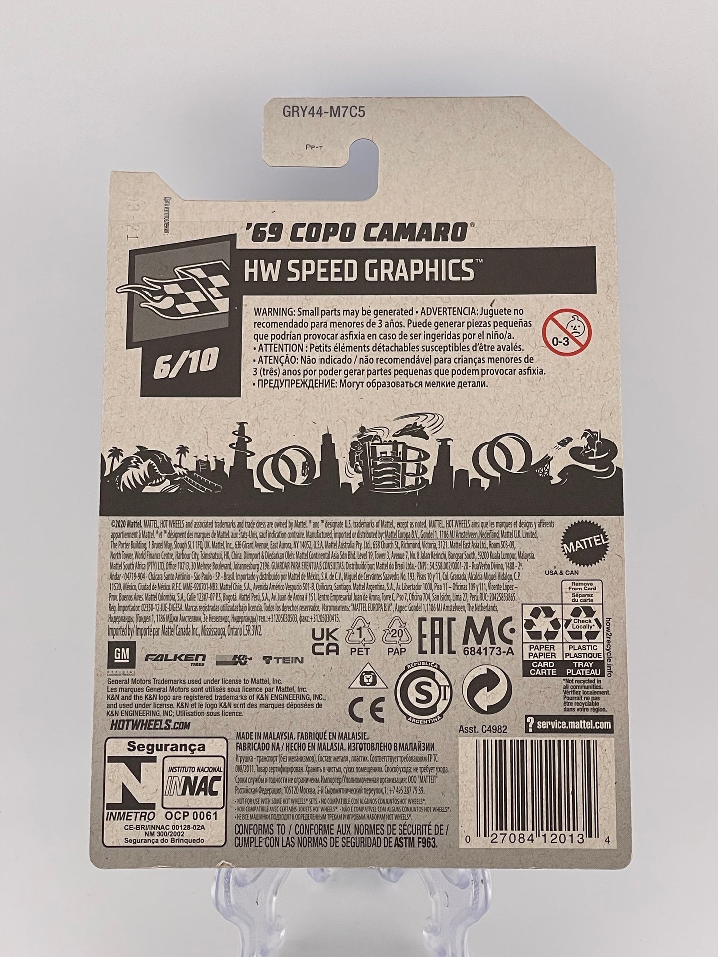 Hot Wheels Mainline '69 Copo Camaro HW Speed Graphics 6/10