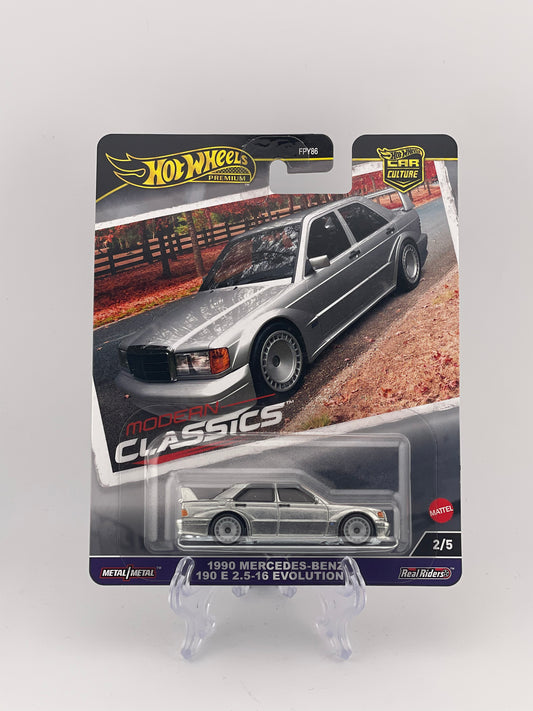 Hot Wheels Premium Car Culture Modern Classics 2/5 1990 Mercedes-Benz 190 E 2.5-16 Evolution II