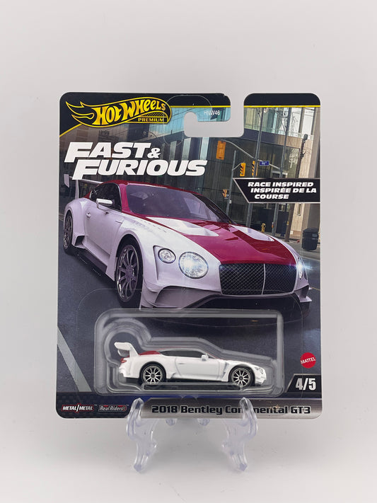 Hot Wheels Premium Fast & Furious 4/5 2018 Bentley Continental GT3