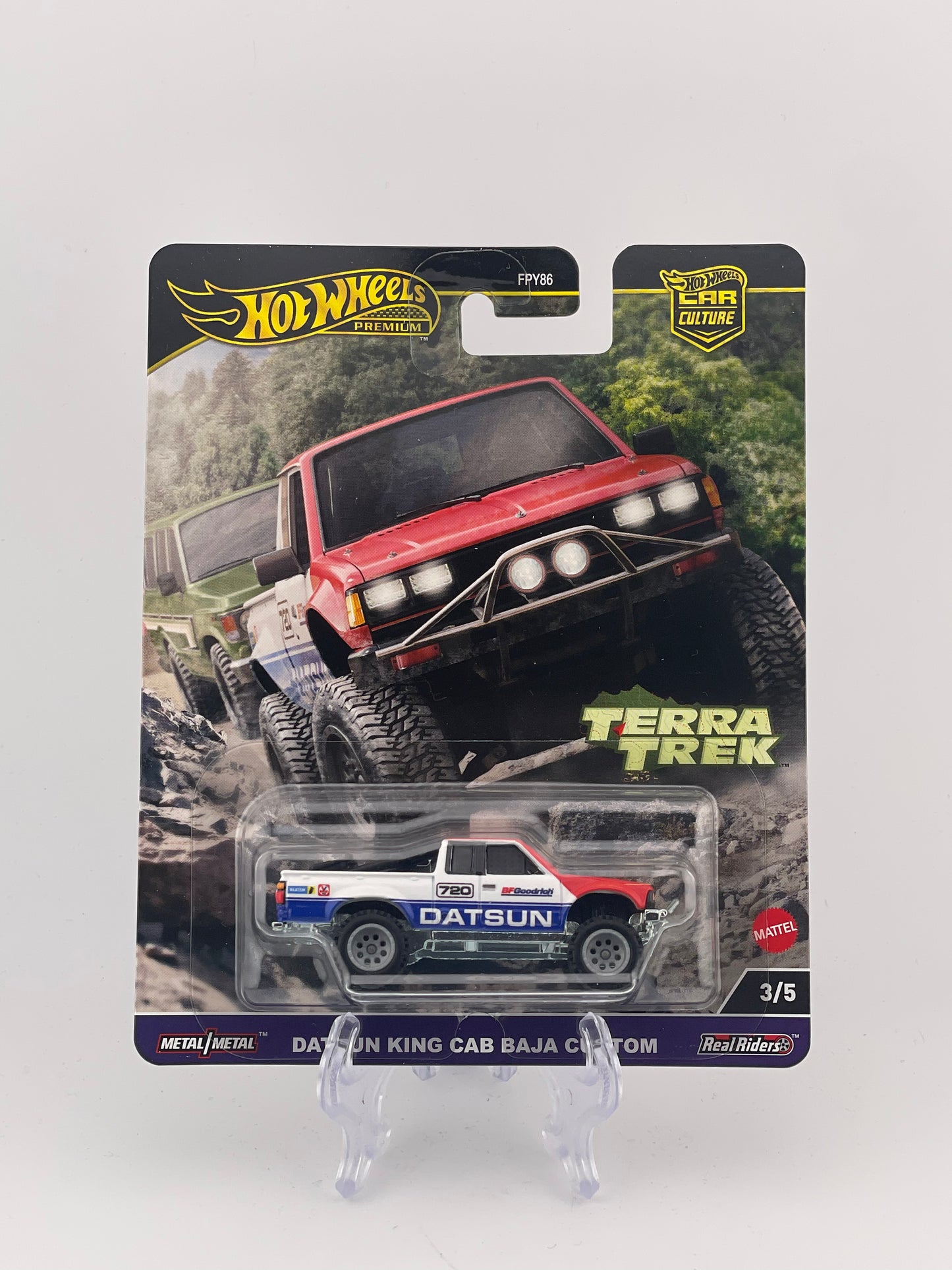 Hot Wheels Premium Car Culture Terra Trek 3/5 Datsun King Cab Baja Custom