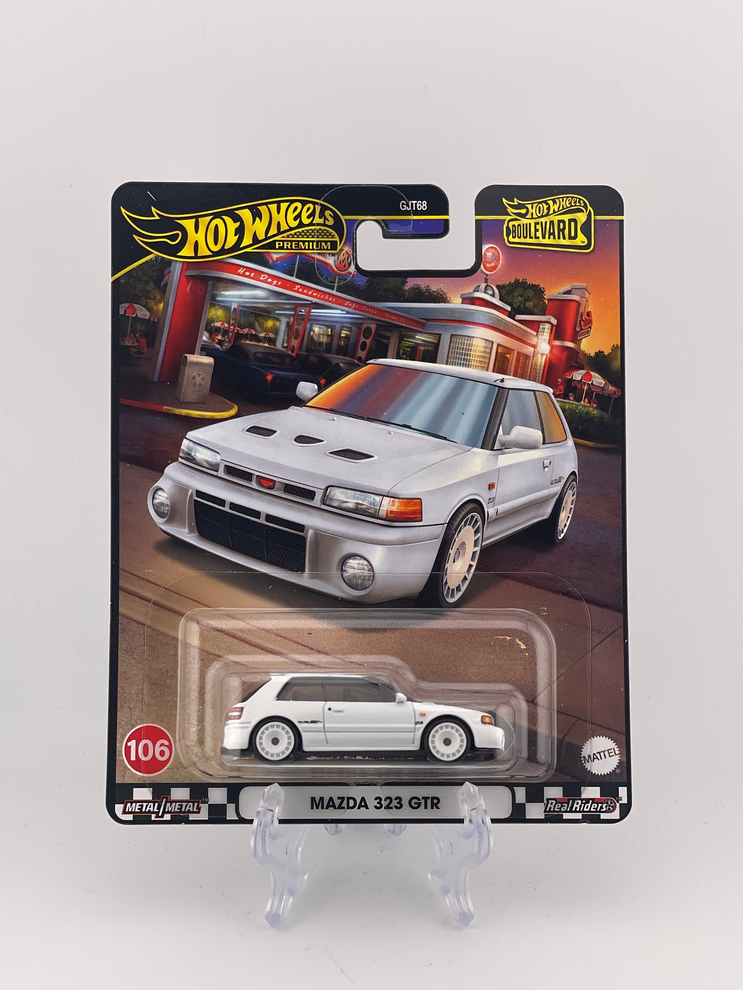 Hot Wheels Premium Boulevard #106 Mazda 323 GTR *International Sticker*