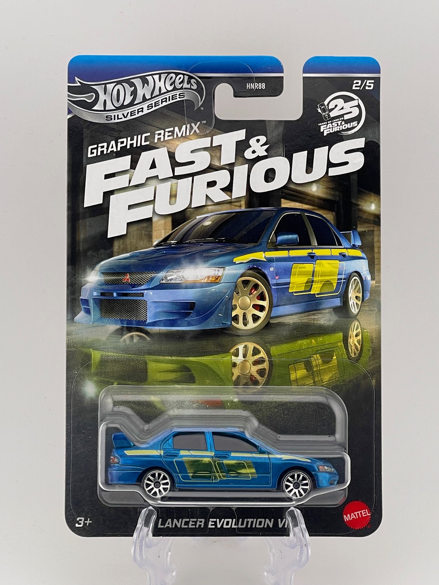 Hot Wheels Silver Series Fast & Furious Graphic Remix 2/5 Lancer Evolution VII