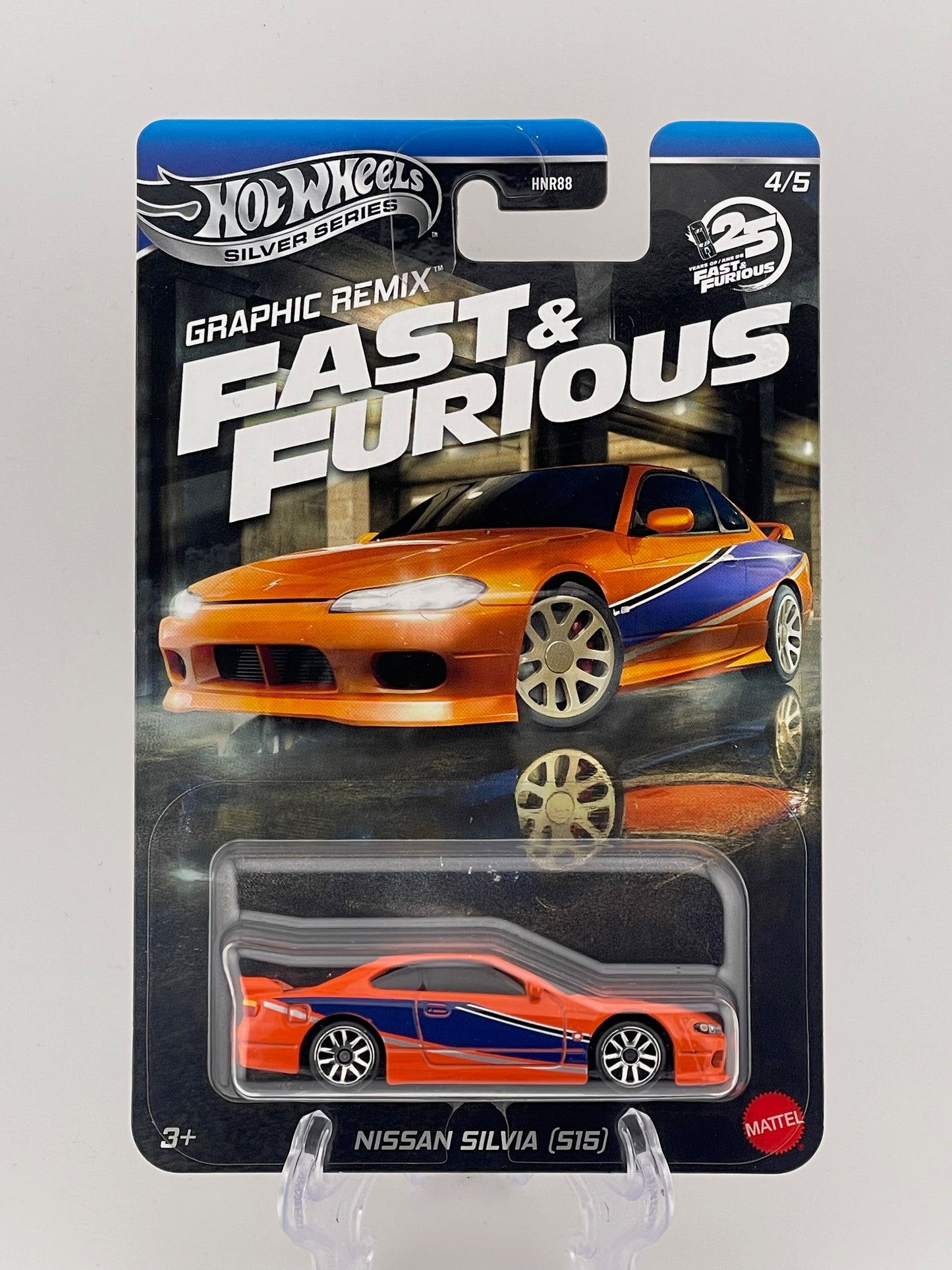Hot Wheels Silver Series Fast & Furious Graphic Remix 4/5 Nissan Silvia (S15)