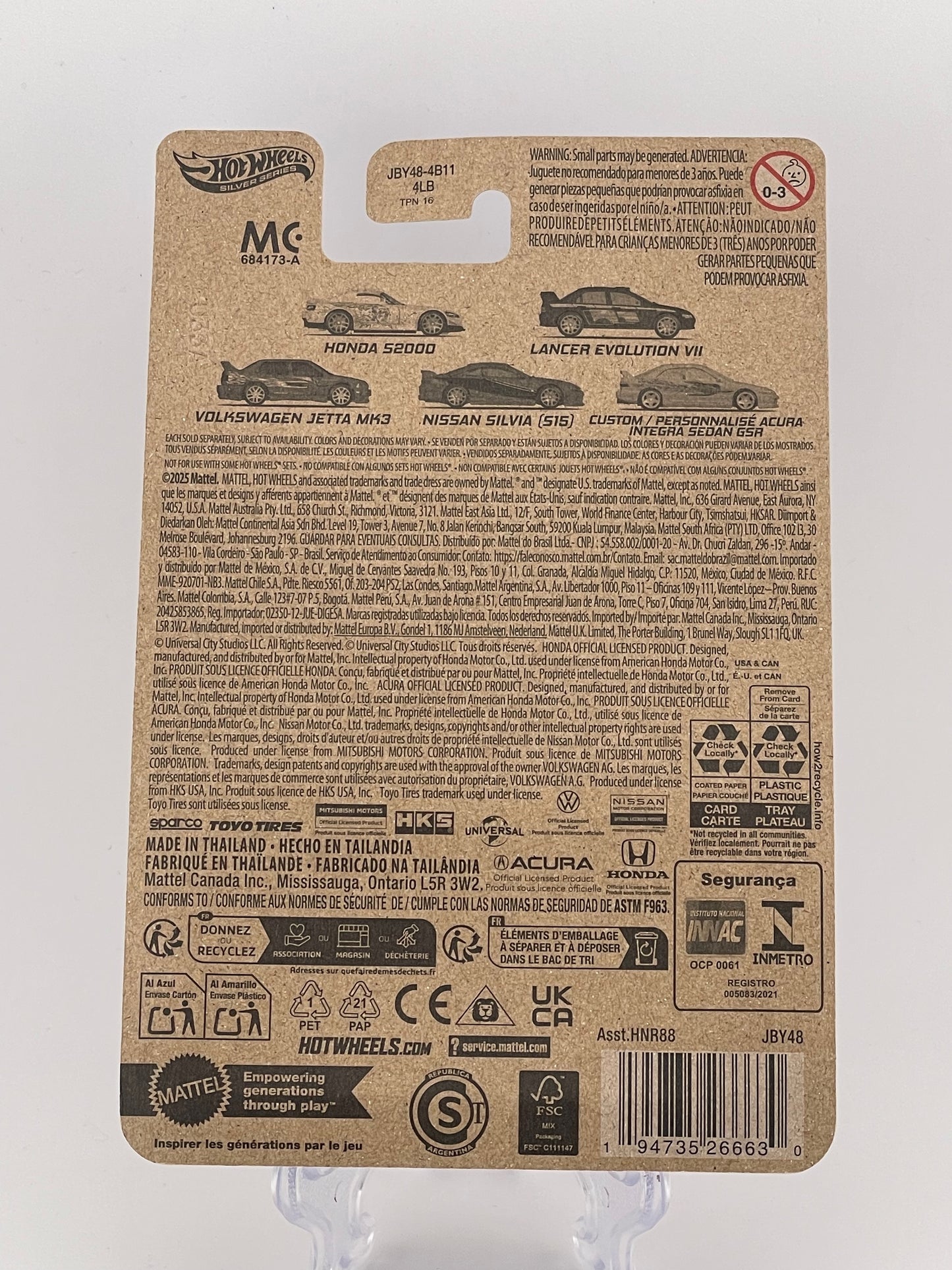 Hot Wheels Silver Series Fast & Furious Graphic Remix 4/5 Nissan Silvia (S15)