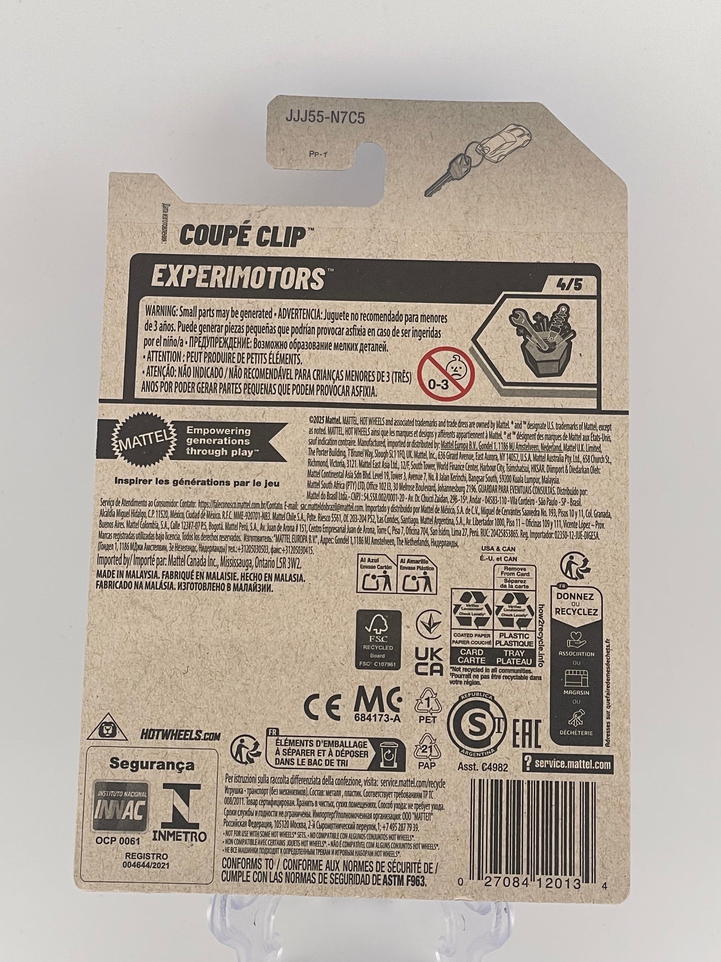 Hot Wheels Mainline Coupe Clip Experimotors 4/5