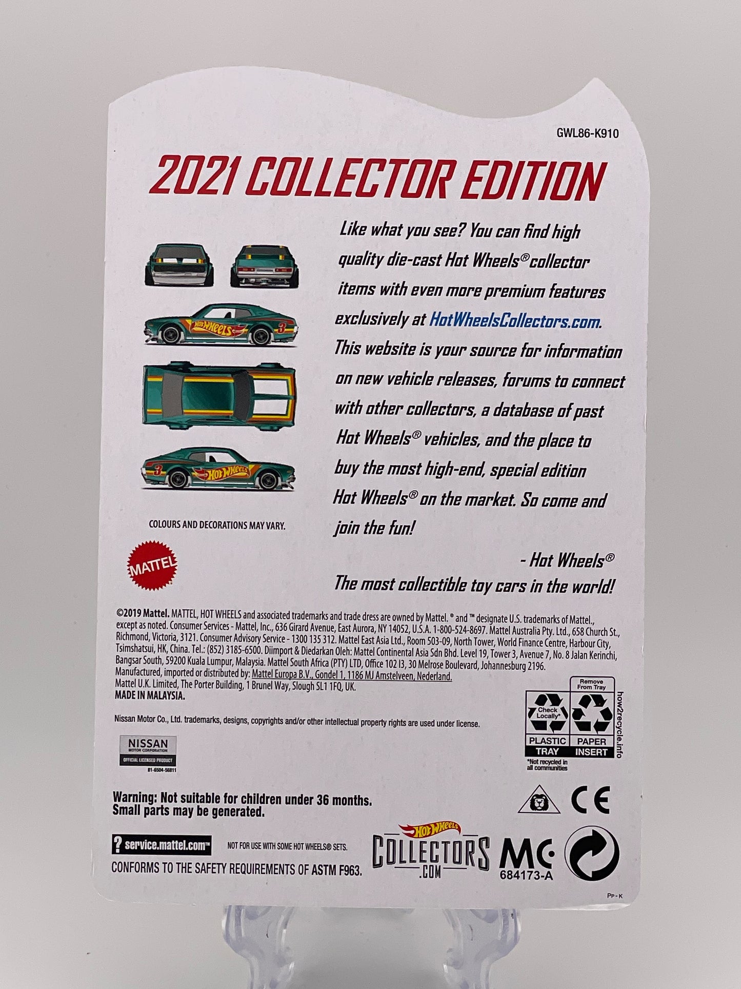 Hot Wheels 2021 Collector Edition Nissan Laurel 2000 SGX