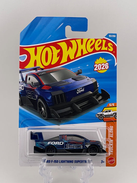 Hot Wheels Mainline Ford F-150 Lightning Supertruck Truckin' Along 5/5