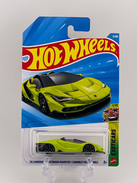 Hot Wheels Mainline '16 Lamborghini Centenario Roadster Exoticars 1/10
