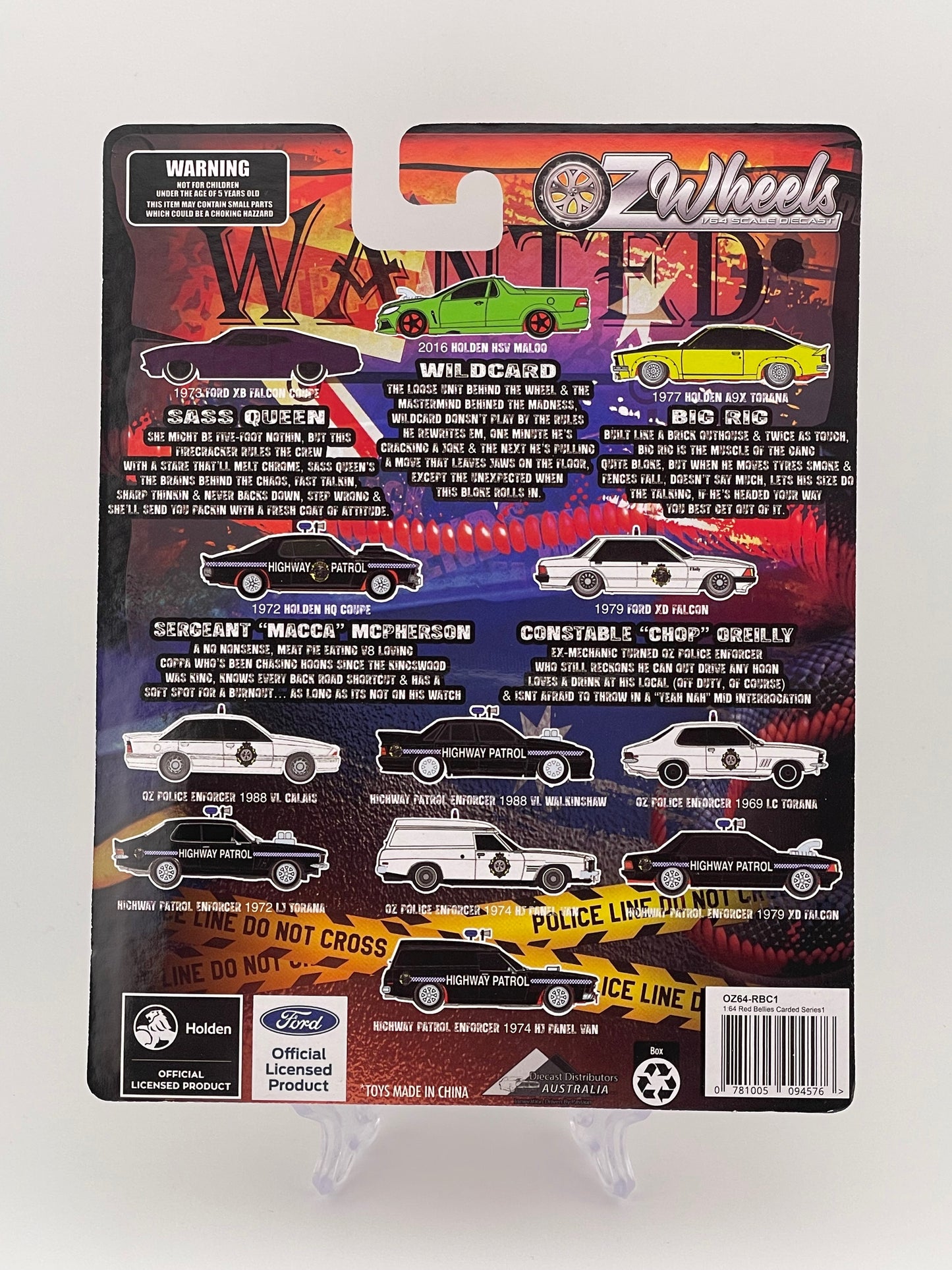 Oz Wheels Redbellies Outlaws *CHASE* 1977 Holden A9X Torana