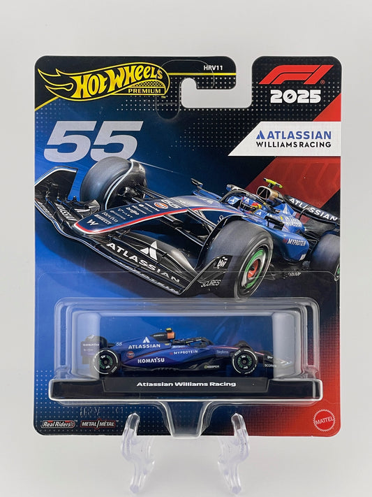 Hot Wheels Premium Formula 1 2025 Atlassian Williams Racing (#55)