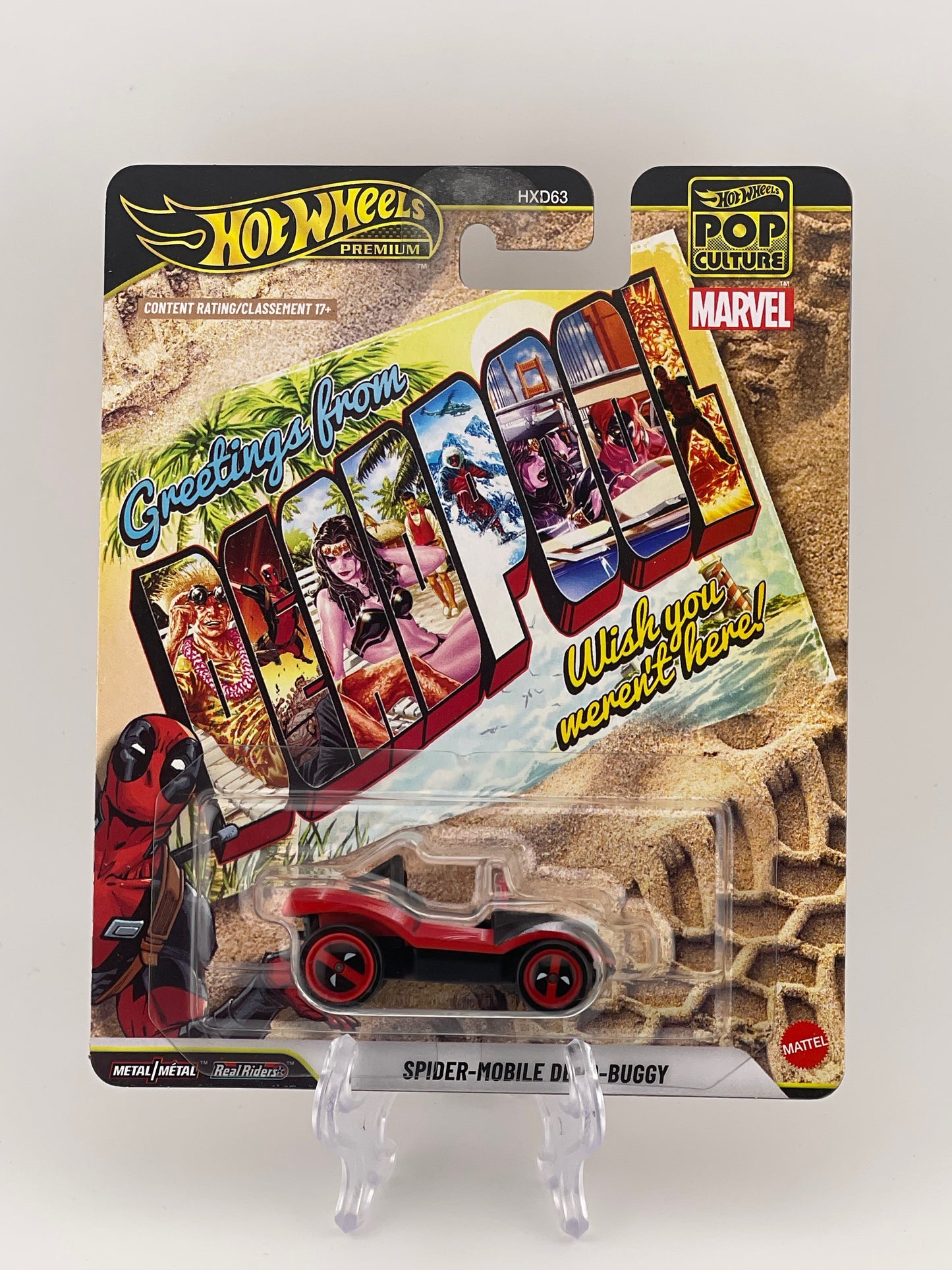 Hot Wheels Premium Pop Culture Deadpool Spider-Mobile Dead-Buggy