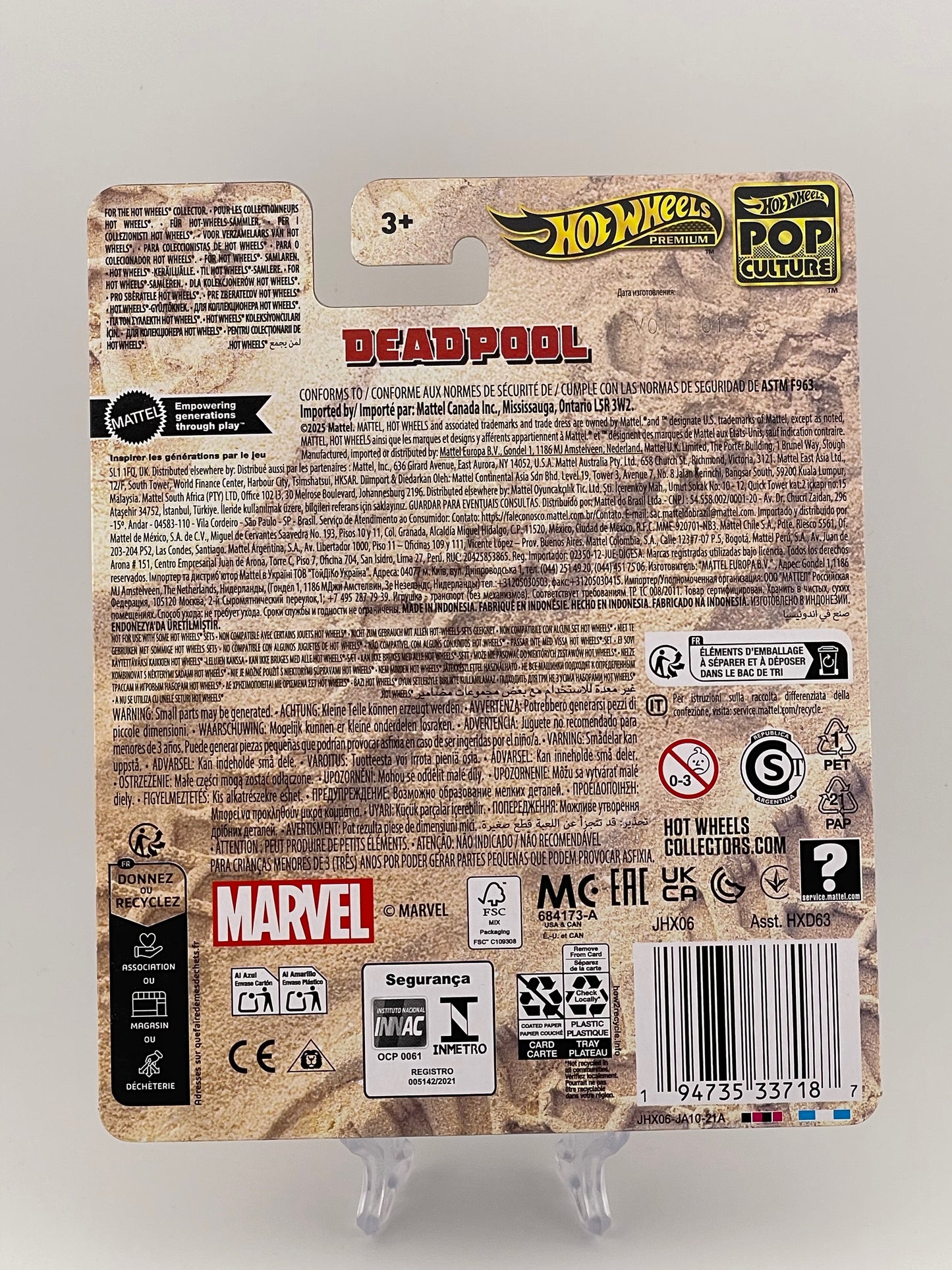 Hot Wheels Premium Pop Culture Deadpool Spider-Mobile Dead-Buggy