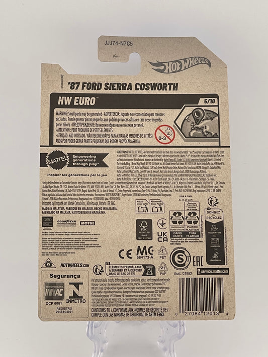 Hot Wheels Mainline '87 Ford Sierra Cosworth HW Euro 5/10
