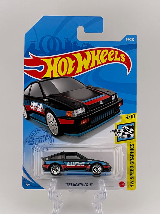 Hot Wheels Mainline 1985 Honda CR-X HW Speed Graphics 3/10