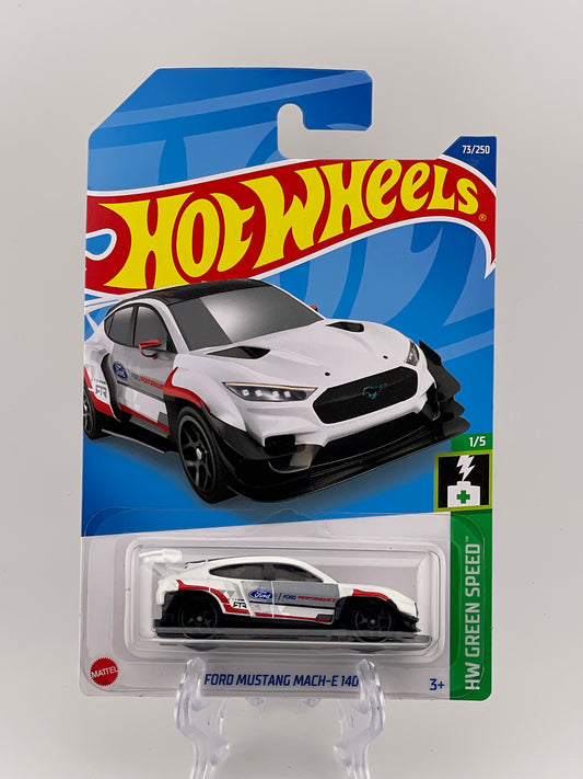 Hot Wheels Mainline Ford Mustang Mach-E 1400 HW Green Speed 1/5
