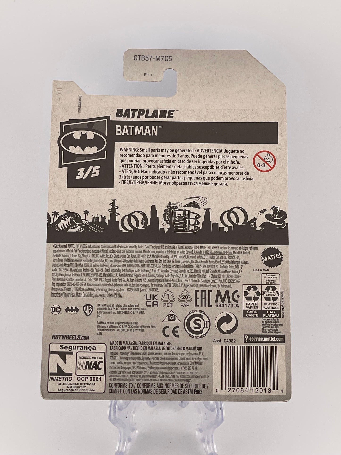 Hot Wheels Mainline Batplane Batman 3/5