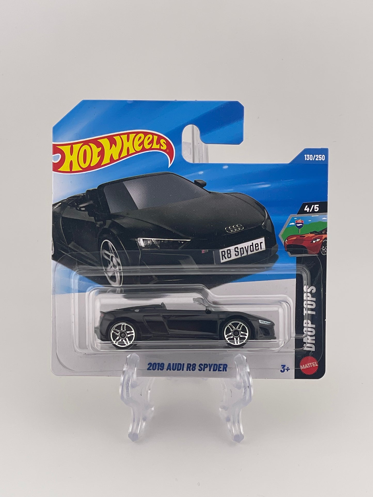 Hot Wheels Mainline 2019 Audi R8 Spyder Drop Tops 4/5 *Short Card*