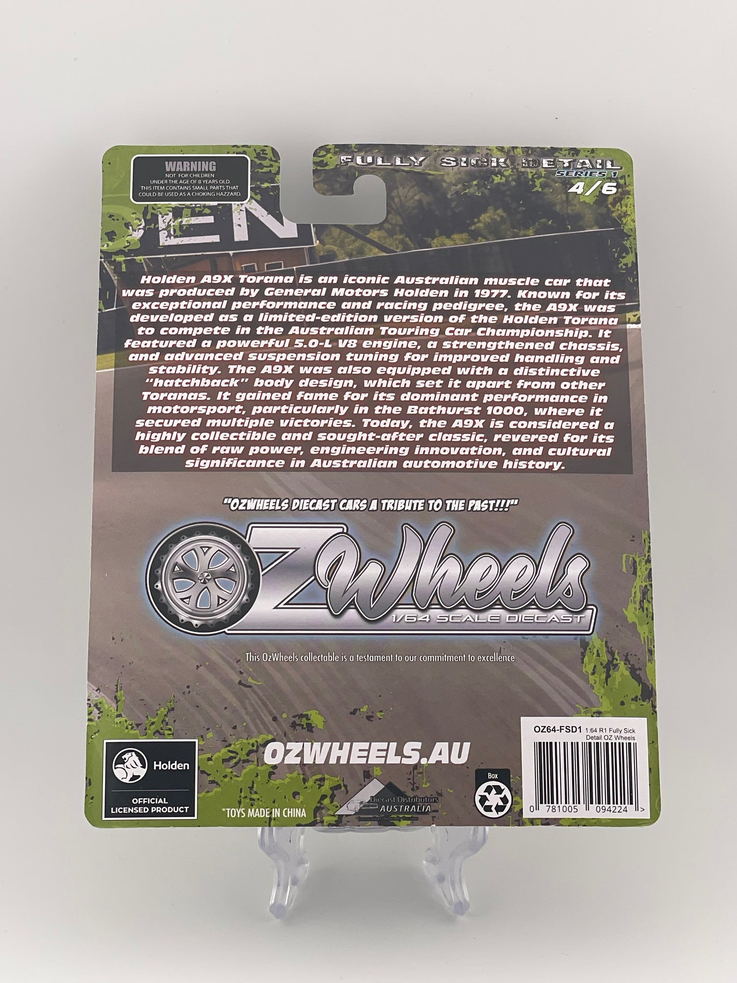Oz Wheels Fully Sick Detail Series 1 4/6 Holden A9X Torana