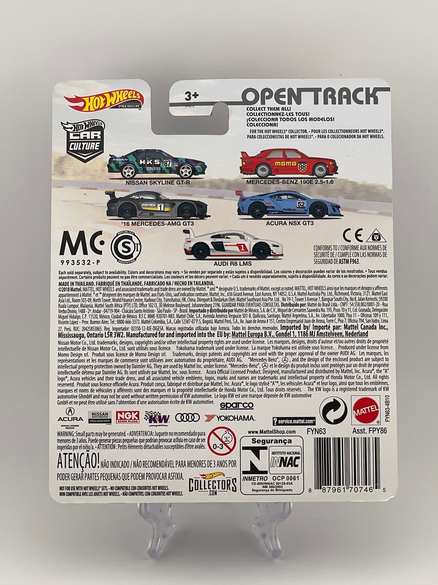Hot Wheels Premium Car Culture Open Track 4/5 Acura NSX GT3