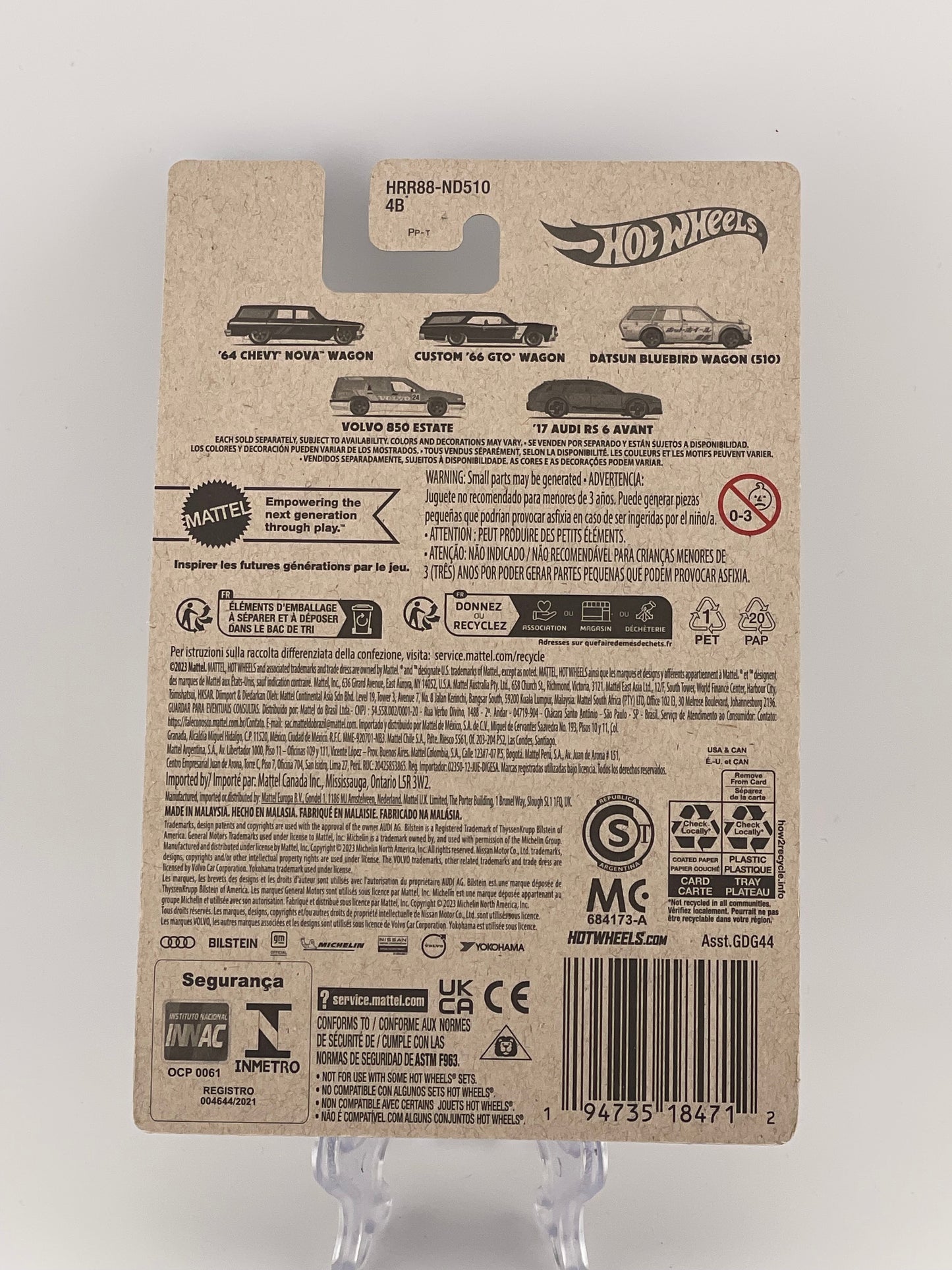 Hot Wheels Silver Series Hot Wagons 3/5 Datsun Bluebird Wagon (510)