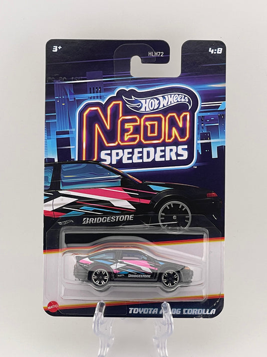 Hot Wheels Neon Speeders 4/8 Toyota AE-86 Corolla *Check Description*