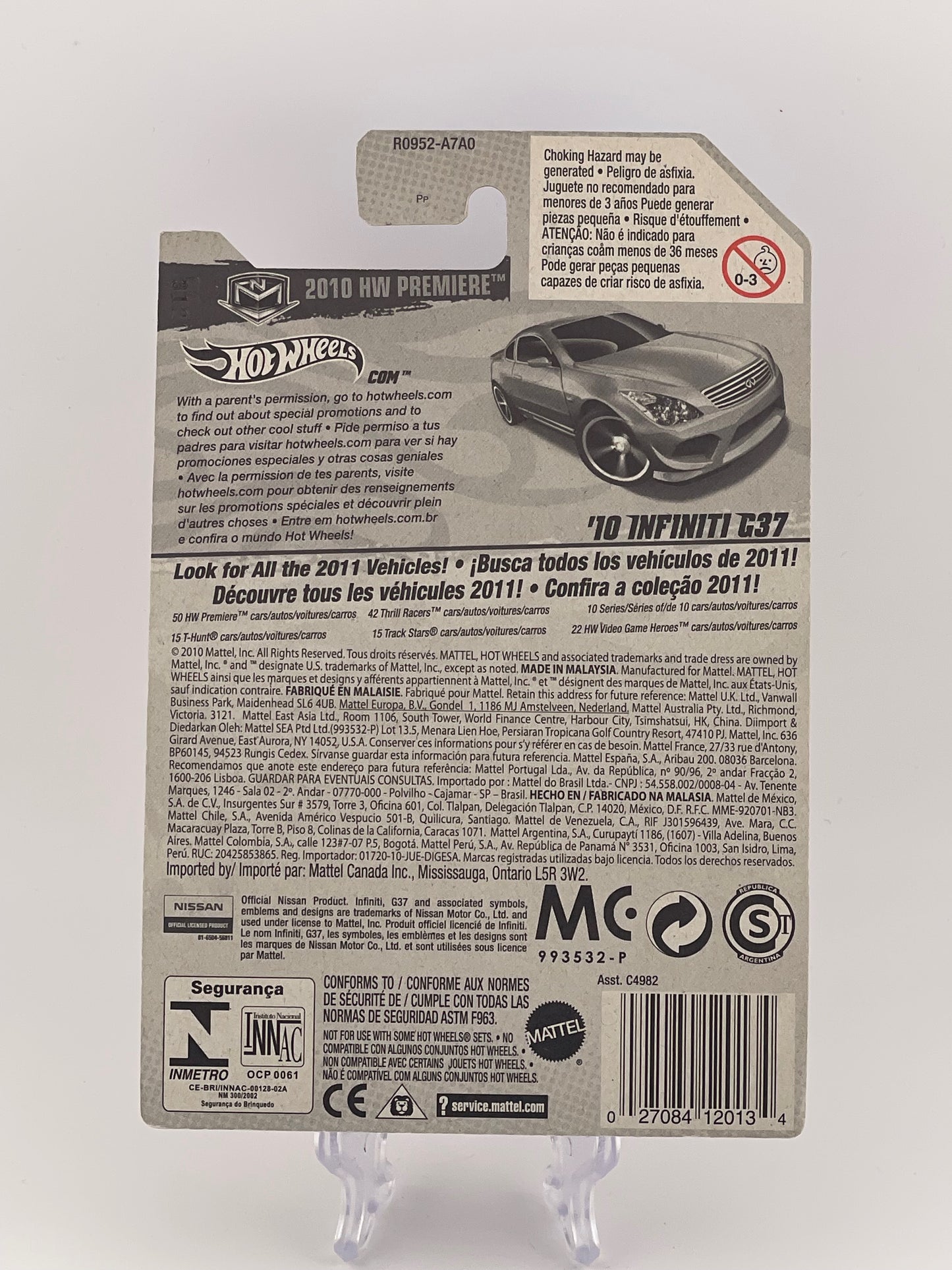 Hot Wheels Mainline '10 Infiniti G37 2010 HW Premiere
